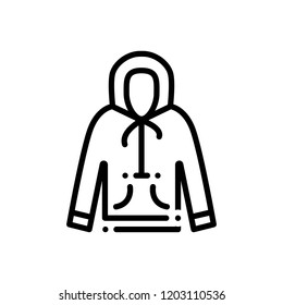 Vector icon for hoodie 