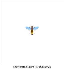 vector of icon hornet flat