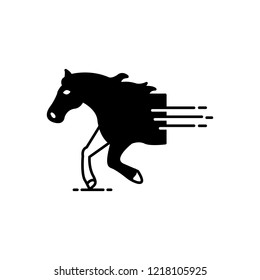 Vector icon for horse races