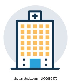 
Vector icon of hospital
