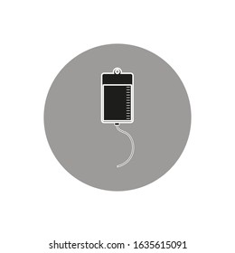 vector icon, of hospital dropper bag