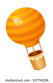 vector icon hot air balloon