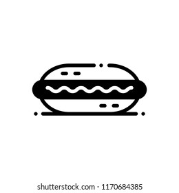 Vector icon for hot dog