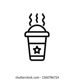 Vector icon for hot drink