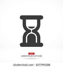 Vector icon hourglass 10 EPS