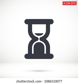 Vector icon hourglass 10 EPS