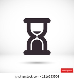 Vector icon hourglass 10 EPS
