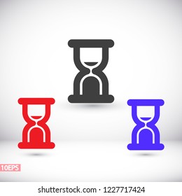 Vector icon hourglass 10 EPS