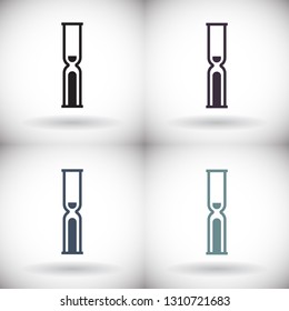 Vector icon hourglass 10 EPS
