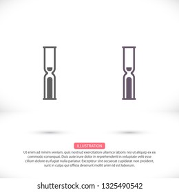 Vector icon hourglass 10 EPS