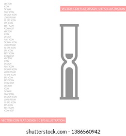 Vector icon hourglass 10 EPS . Lorem Ipsum Illustration design