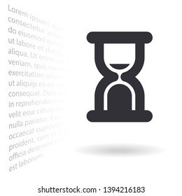 Vector icon hourglass 10 EPS . Lorem Ipsum Illustration design