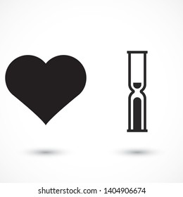Vector icon hourglass 10 EPS . Lorem Ipsum Illustration design