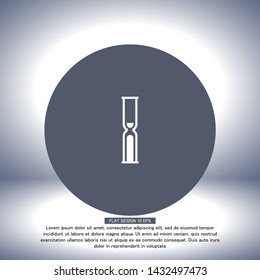Vector icon hourglass 10 EPS . Lorem Ipsum Illustration design