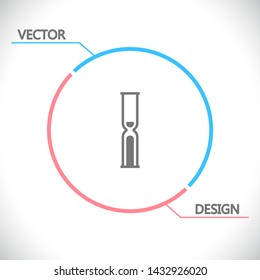 Vector icon hourglass 10 EPS . Lorem Ipsum Illustration design