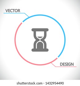 Vector icon hourglass 10 EPS . Lorem Ipsum Illustration design