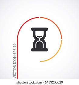 Vector icon hourglass 10 EPS . Lorem Ipsum Illustration design