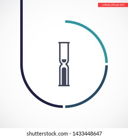 Vector icon hourglass 10 EPS . Lorem Ipsum Illustration design