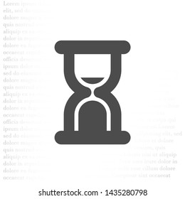 Vector icon hourglass 10 EPS . Lorem Ipsum Illustration design