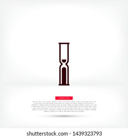 Vector icon hourglass 10 EPS . Lorem Ipsum Illustration design