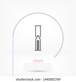 Vector icon hourglass 10 EPS . Lorem Ipsum Illustration design