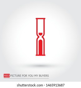 Vector icon hourglass 10 EPS 