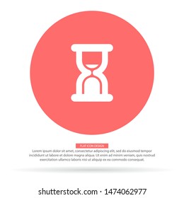 Vector icon hourglass 10 EPS . Lorem Ipsum Illustration design