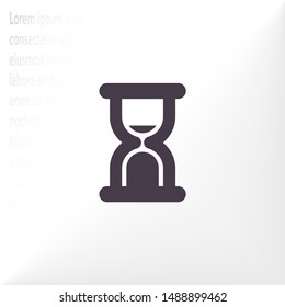 Vector icon hourglass 10 EPS . Lorem Ipsum Illustration design