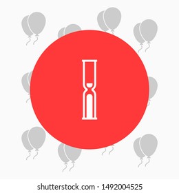 Vector icon hourglass 10 EPS . Lorem Ipsum Illustration design