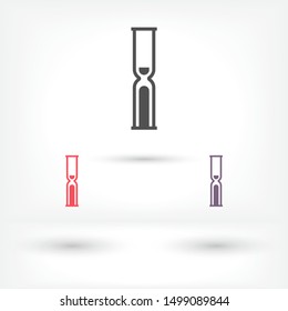 Vector icon hourglass 10 EPS . Lorem Ipsum Illustration design