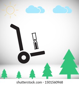 Vector icon hourglass 10 EPS . Lorem Ipsum Illustration design