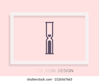 Vector icon hourglass 10 EPS . Lorem Ipsum Illustration design