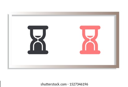 Vector icon hourglass 10 EPS . Lorem Ipsum Illustration design
