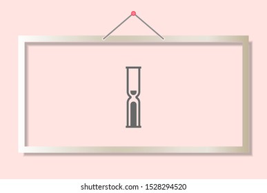 Vector icon hourglass 10 EPS . Lorem Ipsum Illustration design