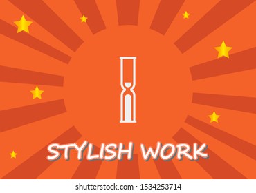 Vector icon hourglass 10 EPS . Lorem Ipsum Illustration design