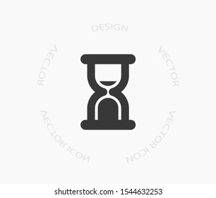 Vector icon hourglass 10 EPS . Lorem Ipsum Illustration design
