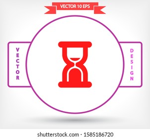 Vector icon hourglass 10 EPS . Lorem Ipsum Illustration design