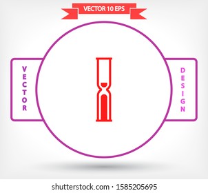 Vector icon hourglass 10 EPS . Lorem Ipsum Illustration design
