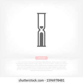 Vector icon hourglass 10 EPS . Lorem Ipsum Illustration design