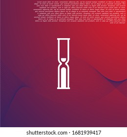 Vektorillustration Icon Stundenglas 10 EPS . Lorem-Ipsum-Illustrationsdesign