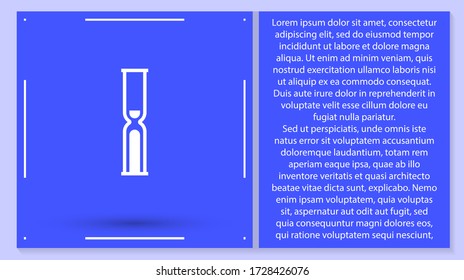 Vector icono de vidrio 10 EPS. Lorem Ipsum Diseño de ilustración