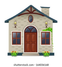 Vector icon of a house