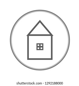 Vector icon house. Eps 10