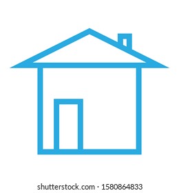 vector icon house home building minimal