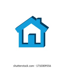 vector icon of house
isometric. 3d  sign isolated on white background.