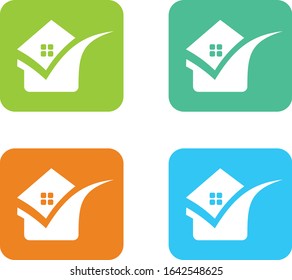 vector icon of house logo design