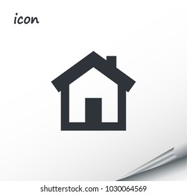 vector icon of house on a wrapped silver sheet