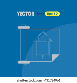 Vector icon house project