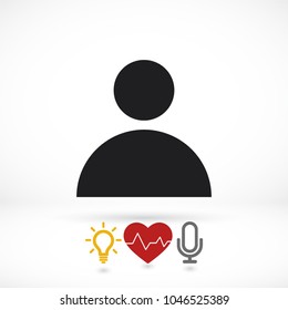 Vector icon human 10 EPS