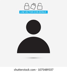 Vector icon human 10 EPS